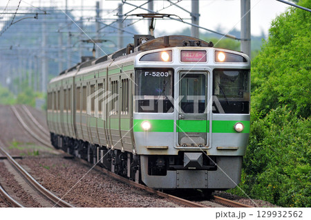 千歳線 島松-北広島 JR北海道 721系 F-5203編成(札幌) エアポート 千歳線 島松-北広島 JR北海道 721系 F-5203編成(札幌) エアポート 129932562