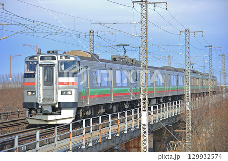 函館本線 豊幌ー江別 JR北海道 731系 G-112編成(札幌) 函館本線 豊幌ー江別 JR北海道 731系 G-112編成(札幌) 129932574