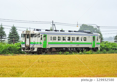 札沼線　北海道医療大学ー石狩金沢　JR北海道　キハ40-402（苗穂） 129932580