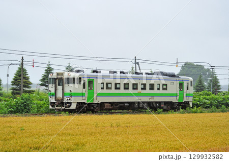 札沼線　北海道医療大学ー石狩金沢　JR北海道　キハ40-402（苗穂） 129932582