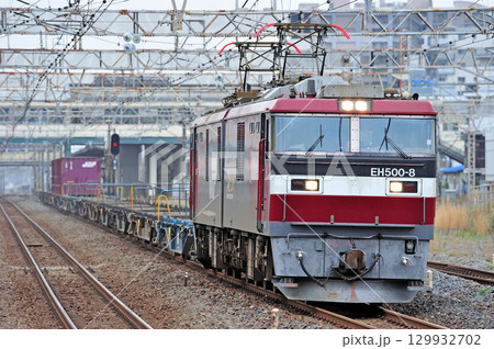 東海道本線　平塚　JR貨物　EH500-8（仙台） 129932702