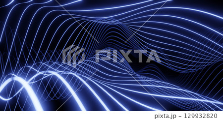 Abstract Blue Light Waves Background Abstract Blue Light Waves Background 129932820