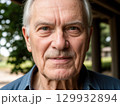 Close-Up Portrait of an Elderly Man Smiling 129932894