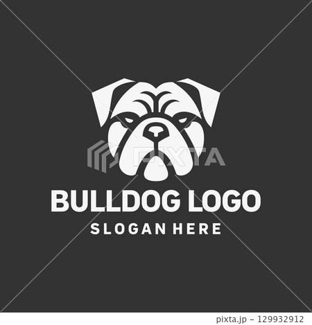 Modern Bulldog Power Logo Design Modern Bulldog Power Logo Design 129932912