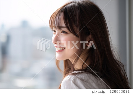 健康的な若い日本人女性 129933051