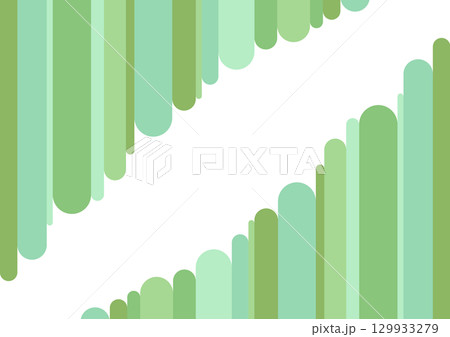 フレーム　緑　対角　レトロ 129933279