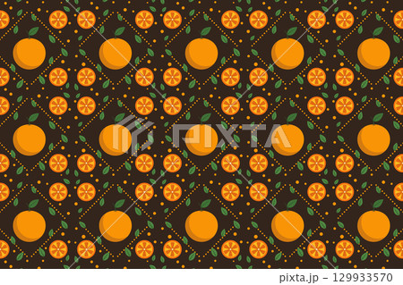 Orange fruit pattern 129933570