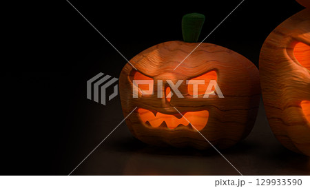 The Pumpkin Jack for Halloween orHoliday concept 3d Rendering. The Pumpkin Jack for Halloween orHoliday concept 3d Rendering. 129933590