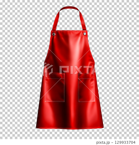Bright Red Apron for Cooking, Baking, and Grilling with Pockets for Utensils and Tools 129933704