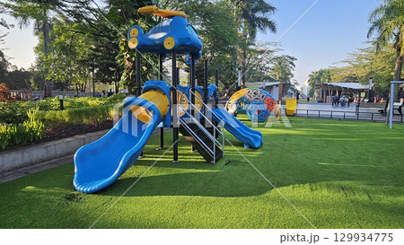 This is kids' playground outdoor situation  129934775