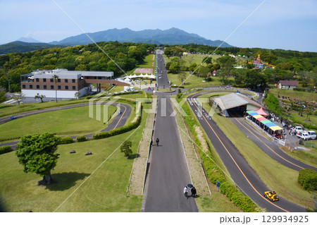 霧島が丘公園の塔から見た園内眺望 129934925