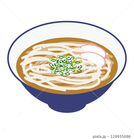シンプルなうどんのイラスト 129935086