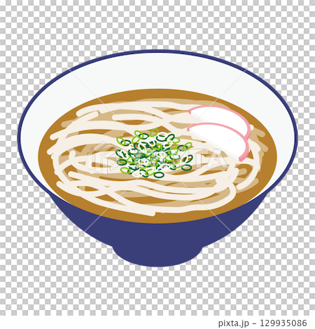 シンプルなうどんのイラスト 129935086
