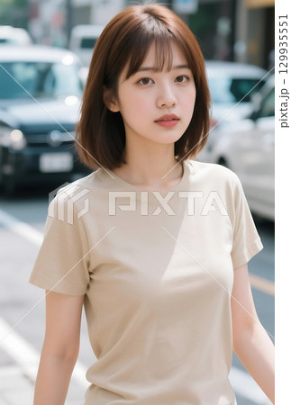 Tシャツモデル 129935551
