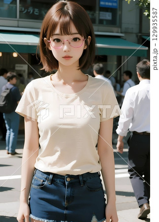 Tシャツモデル 129935587