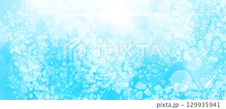 氷や水中をイメージした光に包まれた輝く抽象的な背景素材 氷や水中をイメージした光に包まれた輝く抽象的な背景素材 129935941