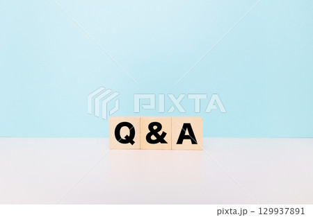 Q&Aブロック文字 129937891