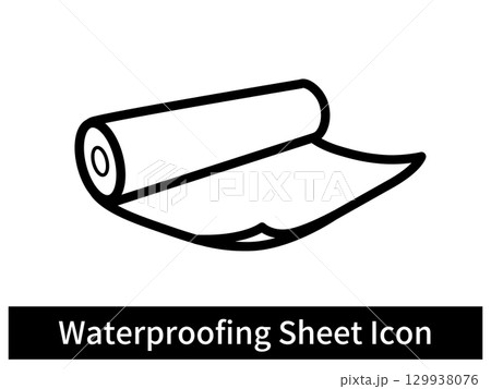 シート防水ベクターアイコン シート防水ベクターアイコン 129938076