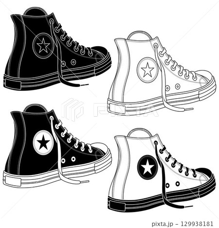 Sports shoes for young skaters 129938181