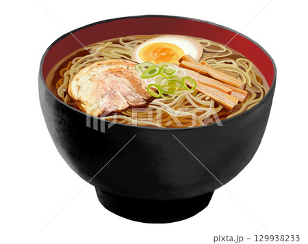 ラーメン（黒赤椀） 129938233