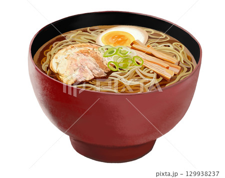 ラーメン(赤黒椀) ラーメン(赤黒椀) 129938237