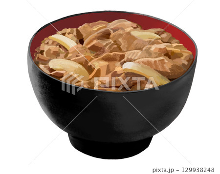 牛丼（黒赤椀） 129938248
