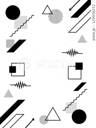 シンプルなビジネスの背景 黒色 縦チラシ素材 図形の幾何学フレームのイラスト ベクター png透明 シンプルなビジネスの背景 黒色 縦チラシ素材 図形の幾何学フレームのイラスト ベクター png透明 129938252