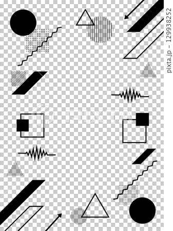 シンプルなビジネスの背景 黒色 縦チラシ素材 図形の幾何学フレームのイラスト ベクター png透明 シンプルなビジネスの背景 黒色 縦チラシ素材 図形の幾何学フレームのイラスト ベクター png透明 129938252