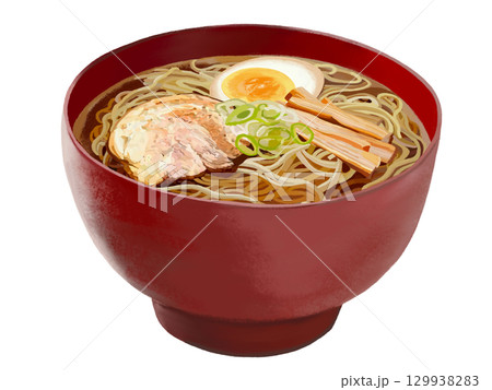 ラーメン(赤椀) ラーメン(赤椀) 129938283