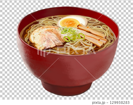 ラーメン(赤椀) ラーメン(赤椀) 129938283