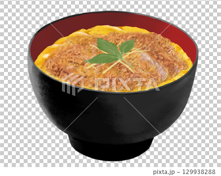カツ丼（黒赤椀） 129938288