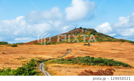 秋の栗駒山登山（栗駒山～秣岳：しろがね湿原） 129938521
