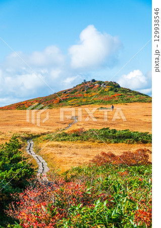 秋の栗駒山登山(栗駒山~秣岳:しろがね湿原) 秋の栗駒山登山(栗駒山~秣岳:しろがね湿原) 129938546