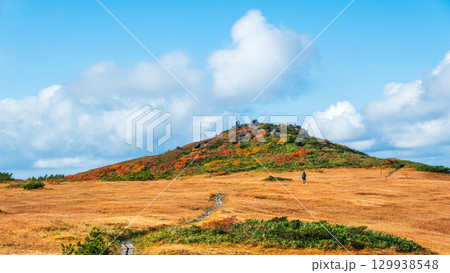 秋の栗駒山登山(栗駒山~秣岳:しろがね湿原) 秋の栗駒山登山(栗駒山~秣岳:しろがね湿原) 129938548