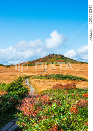 秋の栗駒山登山（栗駒山～秣岳：しろがね湿原） 129938549