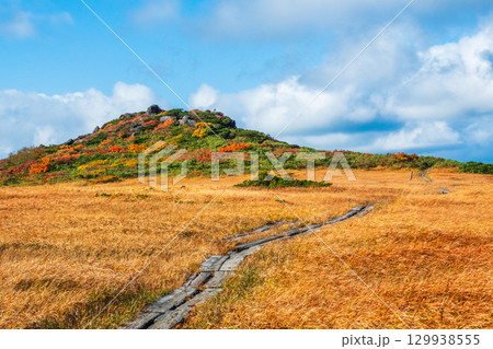 秋の栗駒山登山（栗駒山～秣岳：しろがね湿原） 129938555
