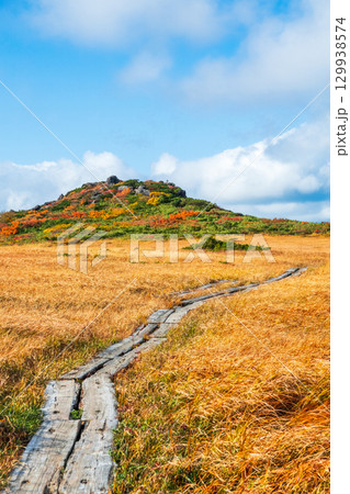 秋の栗駒山登山(栗駒山~秣岳:しろがね湿原) 秋の栗駒山登山(栗駒山~秣岳:しろがね湿原) 129938574
