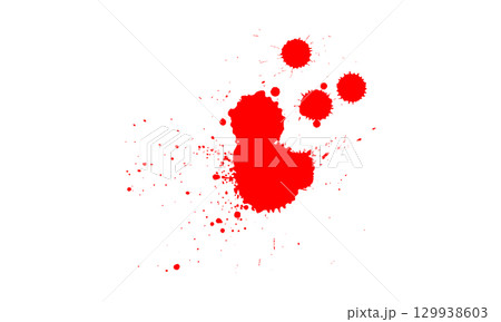 red watercolor brush dropped splatter splash artistic on white background red watercolor brush dropped splatter splash artistic on white background 129938603