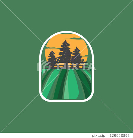 modern farm logo design with simple concept of farmer in agriculture illustration symbol livestock for product illustration template modern farm logo design with simple concept of farmer in agriculture illustration symbol livestock for product illustration template 129938892