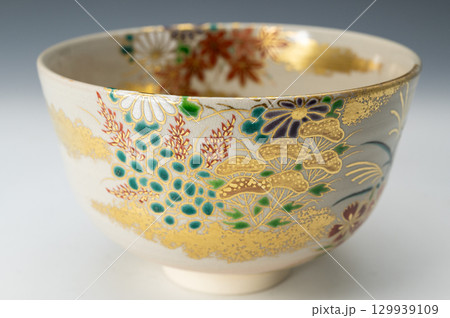 御本手 露秋草絵茶碗1|香菊窯・中村香菊 作の華やかな抹茶碗 御本手 露秋草絵茶碗1|香菊窯・中村香菊 作の華やかな抹茶碗 129939109