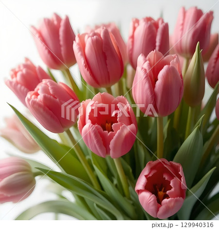 Vibrant Pink Tulips Bouquet Vibrant Pink Tulips Bouquet 129940316