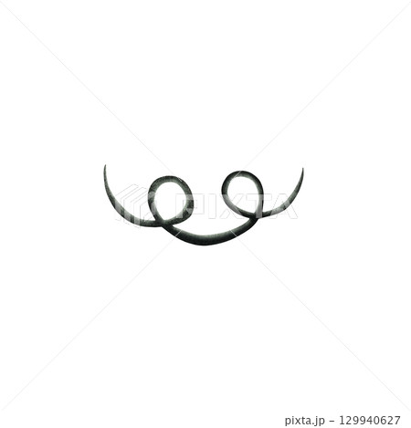 A watercolor illustration of a dark green curly watermelon vine tendril on a white background. This delicate and natural design adds an organic touch, perfect for botanical, garden, and summer-themed A watercolor illustration of a dark green curly watermelon vine tendril on a white background. This delicate and natural design adds an organic touch, perfect for botanical, garden, and summer-themed 129940627