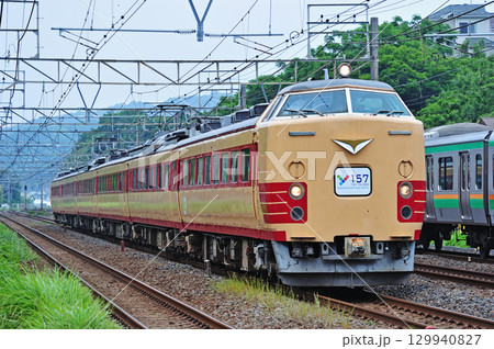 東海道本線　二宮－国府津　JR東日本　485系　A-1+A-2編成（仙台）　Y157 129940827