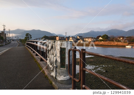 朝の観月橋 山口 朝の観月橋 山口 129941039