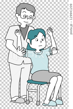 復健－矯正姿勢 129941209