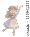 バレエ「くるみ割り人形」より　クララを踊るバレリーナ 129941285
