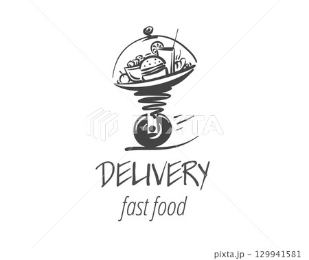 Vector icon for fast food delivery 129941581