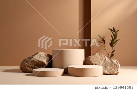 シンプルな茶色の背景 シンプルな茶色の背景 129941598