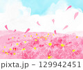 コスモスのある風景 129942451