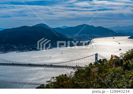 火の山公園展望台からの眺め【山口県下関市】 129943234